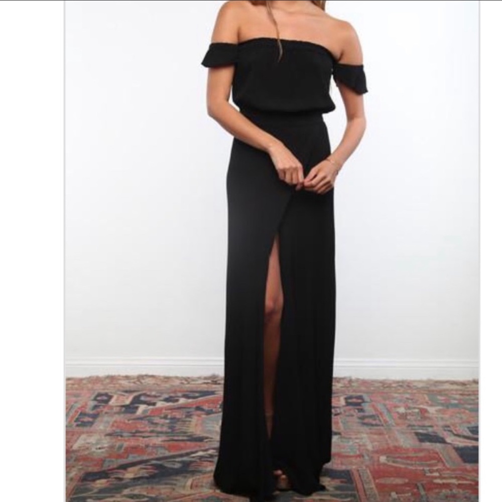 NWT Flynn Skye Black Bella Maxi Dress